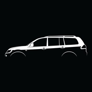 Pajero Sport (2008) Silhouette Vector File
