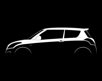 Arquivo vetorial de silhueta Swift Sport (2011)
