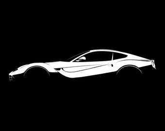 F12berlinetta Silhouette Vector File