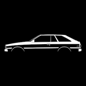 Corolla Liftback (E70) Silhouette Vector File