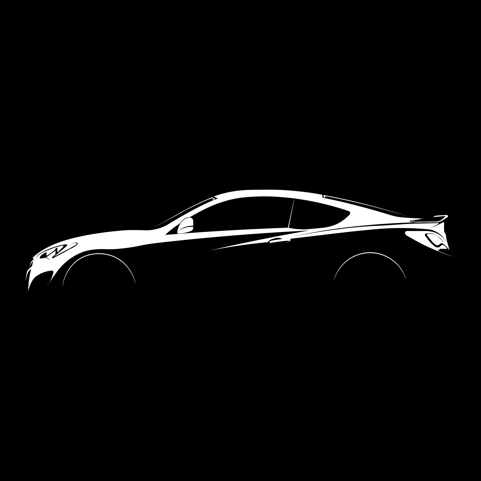 Genesis Coupe Silhouette Vector File