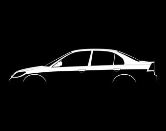 Civic (ES/EM) Silhouette Vektor Datei