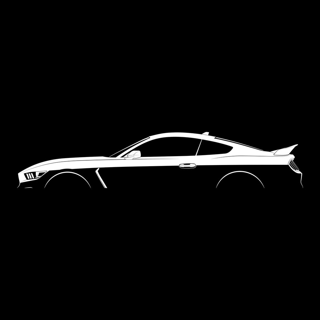 Gt350 Vector Mustang Shelby GT350 (2015) Silhouette Vector File - Etsy