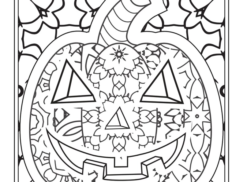 100 Pumpkin Halloween Coloring Pages Halloween Coloring Funny Coloring ...