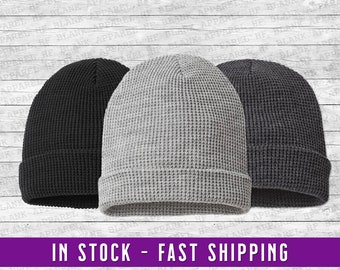 Waffle Knit Beanie - Etsy