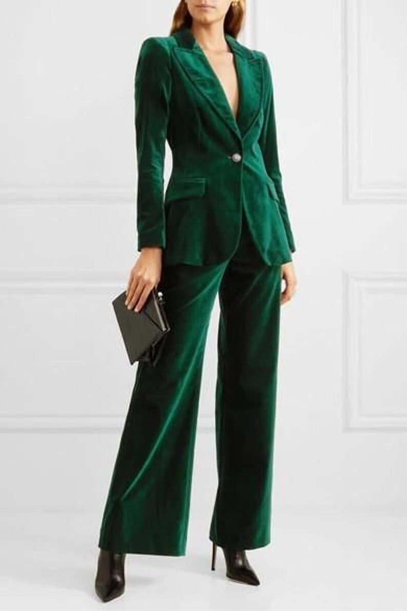 MADELEINE Trouser suits  Trousers Lime Green  Womens  Haya Fatima Iqbal