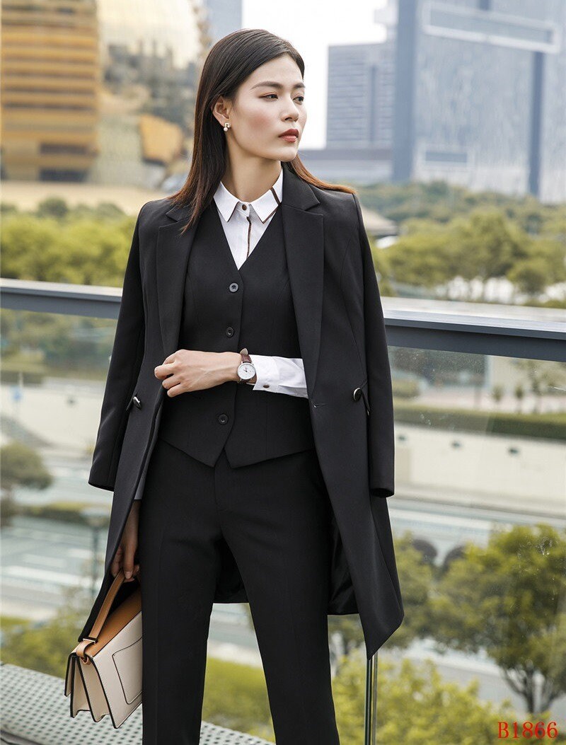 Black Suit for Women, Dressy Pant Suits for Women , Womens Wedding Suit Set , Women Formal Wear