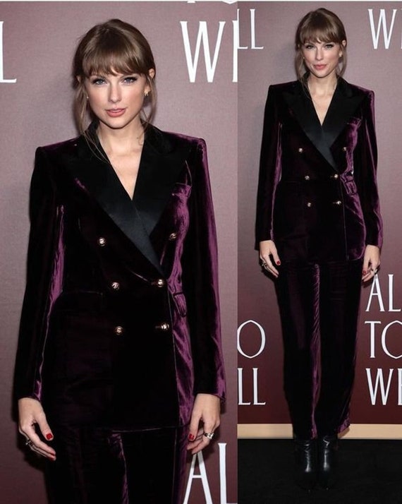 Velvet Suit  Velvet suit, Purple suits, Suits for women
