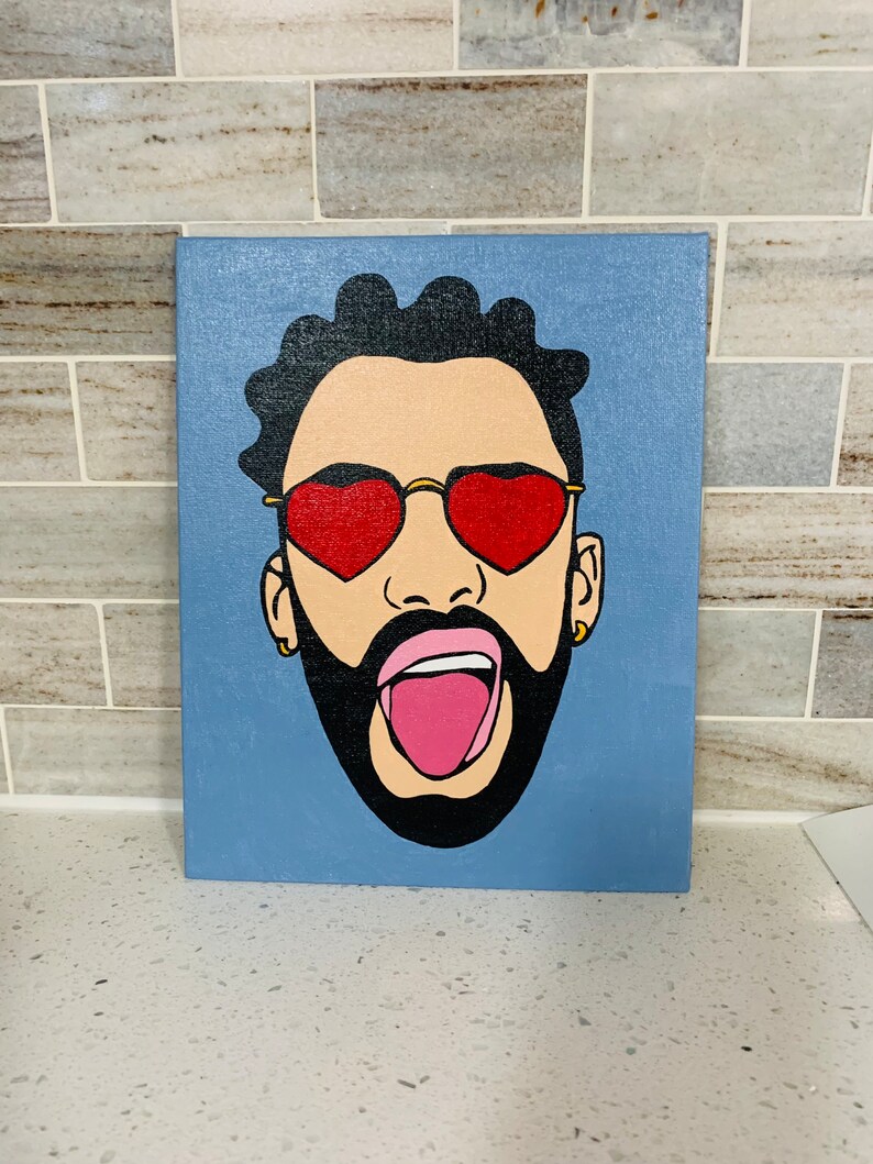 Bad Bunny Painting Etsy