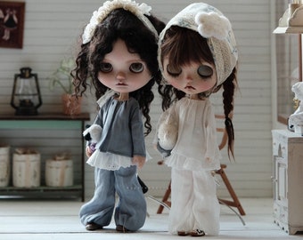 2 Color Neo Blythe Clothes ob24 ob22 Azone,1/6 Bjd Doll Clothes,Blythe Top,Blythe Short,OB24 Doll Clothes