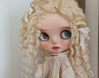 Mohair Blythe Puppen Perücke: 23-25 cm Qbaby Perücke, 60 Farben