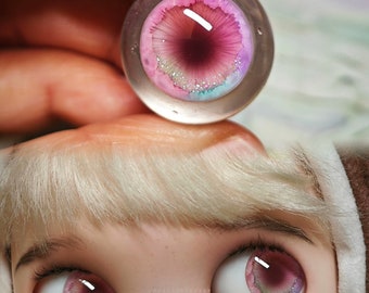 Handmade 3D Blythe Eye Chips: Swarovski Crystal, Realistic Doll Eyes