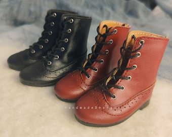 Leather BJD Doll Boots, Fashion Shoes for 1/6, 1/4, 1/3 Size Dolls