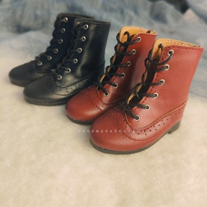 Leather BJD Doll Boots: Black, Brown, Red, White - 1/6, 1/4, 1/3 Scale