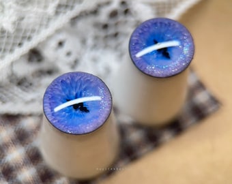 Handmade Blythe Eye Chips: Realistic 14mm Swarovski Crystal Doll Eyes