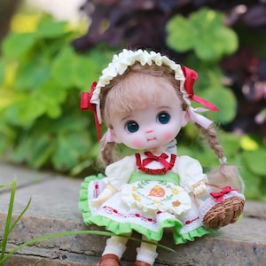 OB11 Doll Clothes: 6-Piece Chick Set for YMY/GSC 1/12 BJD