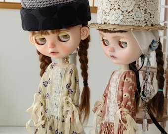 Sukienka dla lalki Blythe, ubrania BJD 1/6, strój OB24