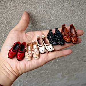 Vintage Blythe Doll Shoes: Handmade Leather Boots (3.0cm)