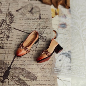 Handmade Leather Doll Shoes: Vintage Mini Blythe, Azone S, OB24/OB22