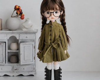 Grünes Kleid im Shirt-Stil für Azone / ob22 / ob24 / Blythe