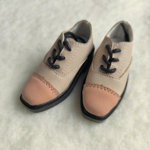 Matte Pink Leather Doll Boots: BJD Shoes 1/4, 1/3, Uncle Size