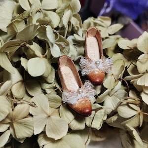 Handmade Leather Doll Shoes: Vintage Style for Blythe, Azone S, OB22/OB24