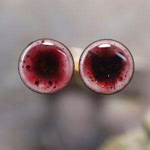 Realistic Blythe Eye Chips: 14mm Custom Doll Eyes with Swarovski Crystal