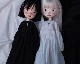 Blythe-poppenkleding: jurk en sokken op schaal 1/6 voor Azone OB24/OB22