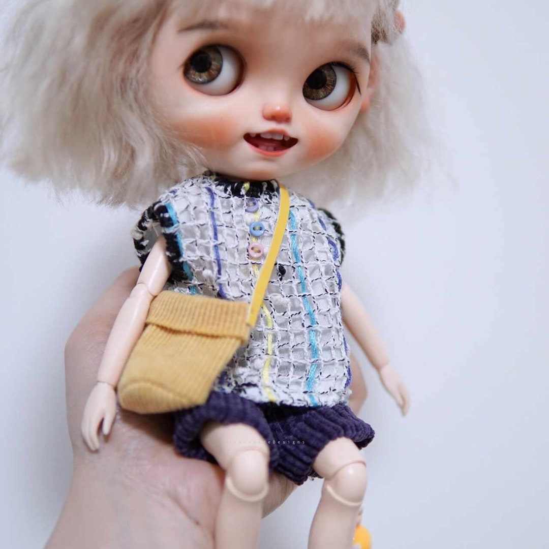 3 Piece Dresssocksbag Blythe Doll Clothes,1/6 Doll Clothes for Azone