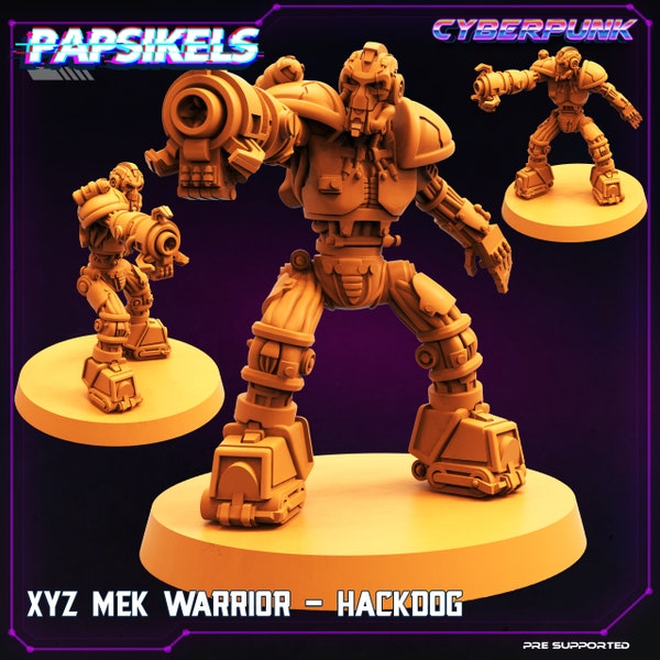 3 x Cyberpunk Mech Soldiers / Robots - Resin Wargames, Sci-Fi etc