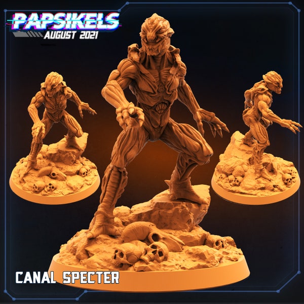 3 x Sci-Fi Spectres - Resin Wargames, Sci-Fi etc.