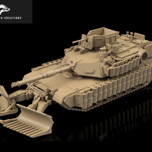 US M1A2 Abrams With Mine Plough- Modern Warfare/Wargames