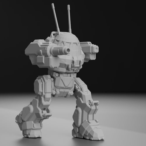 Hellspawn Mech for Battletech 6mm Scale With Hex Base 4-8k - Etsy