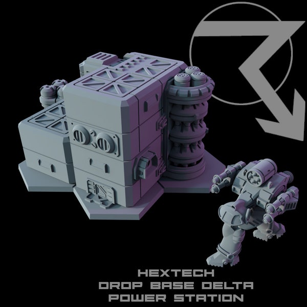 HEXTECH Power Station for Battletech - Terrain - 6mm