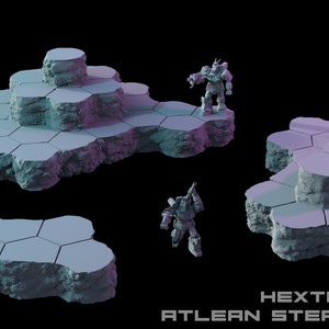 HEXTECH Atlean Steppes Vol 8 Bundle for Battletech - Woodland - Terrain - 6mm Scale