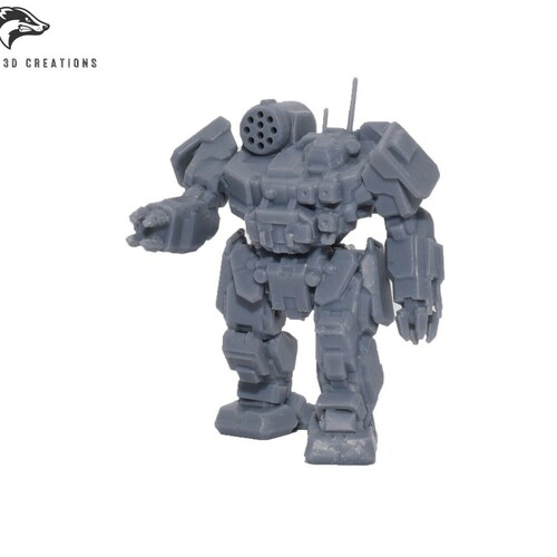 Hellspawn Mech for Battletech 6mm Scale With Hex Base 4-8k - Etsy