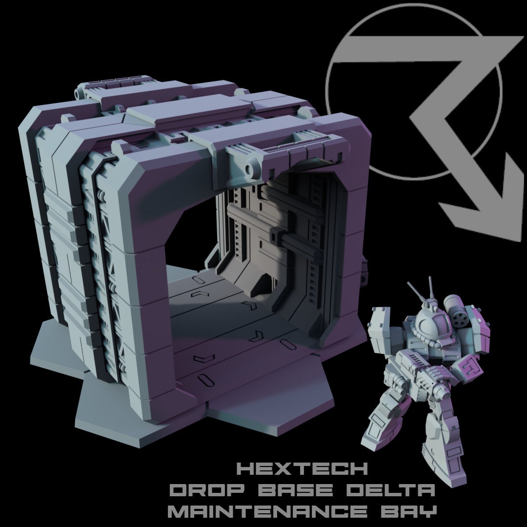 HEXTECH Mech Maintenance Bay Battletech Drop Base Terrain 6mm Scale - Etsy