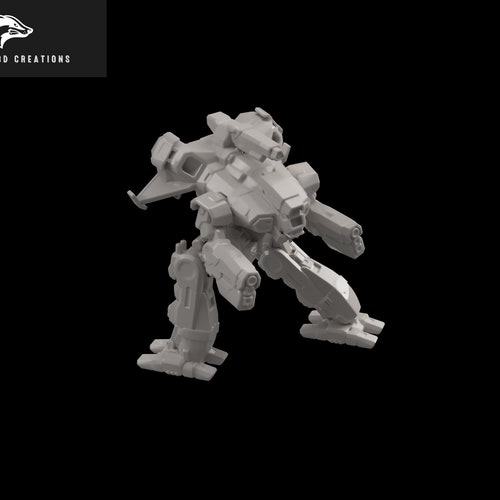 Hellspawn Mech for Battletech 6mm Scale With Hex Base 4-8k - Etsy