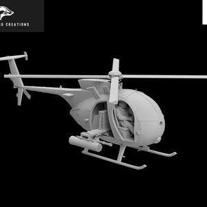 AH-6 Little Bird Attack Helicopter - Wargames / Tabletop / Role Play