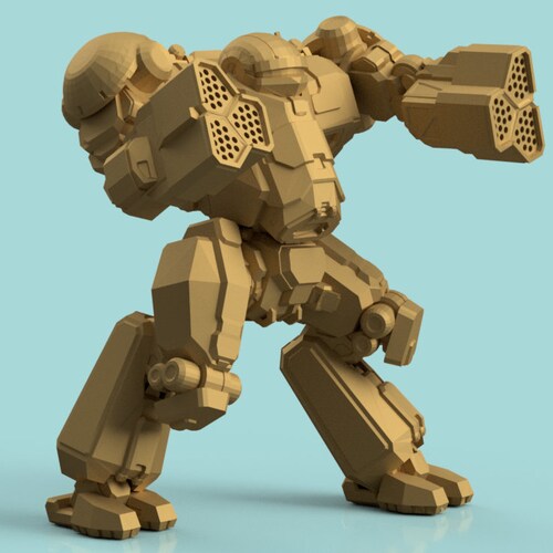 Hellspawn Mech for Battletech 6mm Scale With Hex Base 4-8k - Etsy