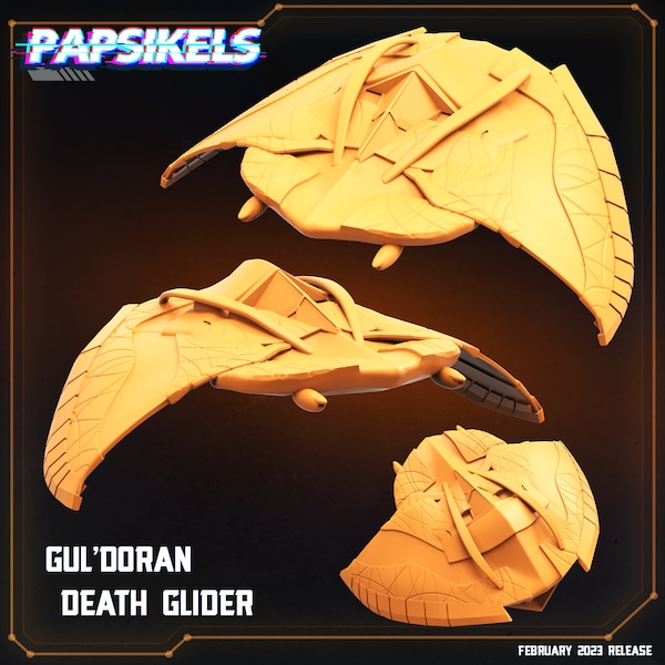 Goa'uld Death Glider - Juegos de guerra de resina, ciencia ficción, etc.