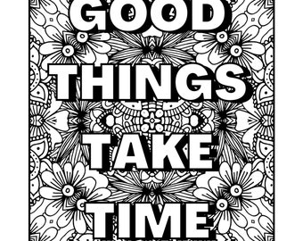 Motivational Coloring Pages