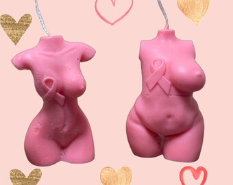 Vela de concientización sobre el cáncer de mama