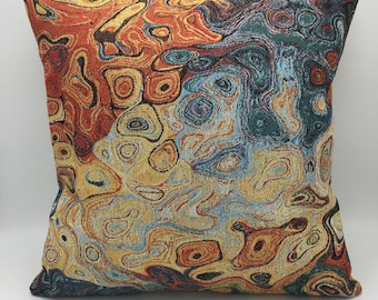 Abstract art furnishing fabric cushion cover 40 x 40