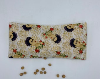 Dry hot water bottle with removable cherry stone cover