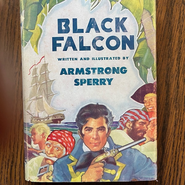 Black Falcon A Story of Piracy and Old New Orleans - by Armstrong Sperry - Vintage Historical Sea Adventure