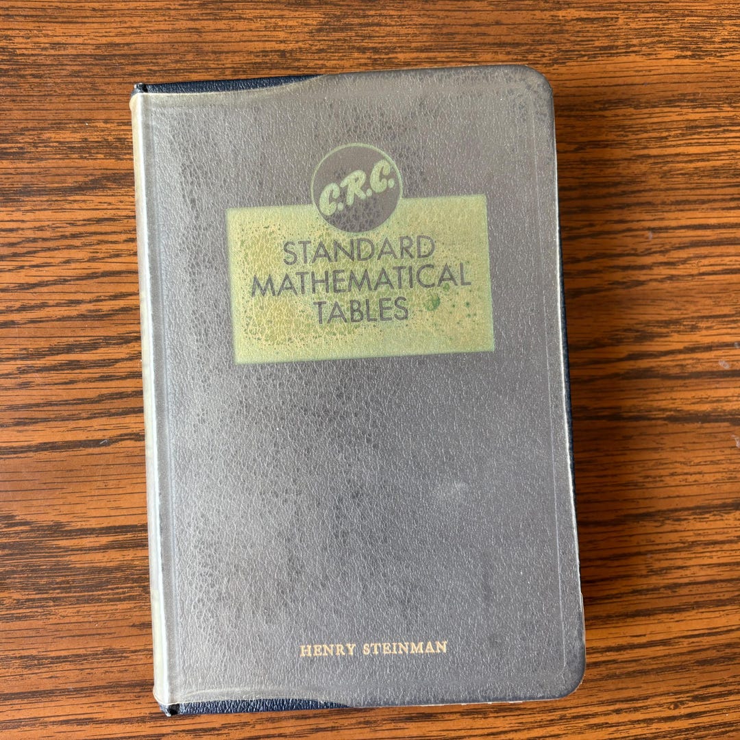 CRC Standard Mathematical Tables, Eleventh Edition - 1957 Math ...