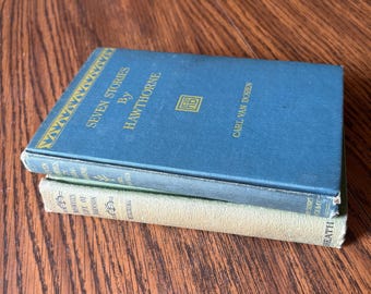 Seven Stories by Hawthorne (1920) and Boswell's Life of Johnson (1929),  Antique Classic Books
