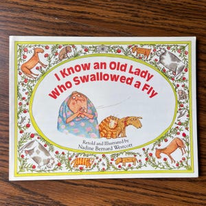 I Know an Old Lady Who Swallowed a Fly, Traditional Illustrated Folk Rhyme