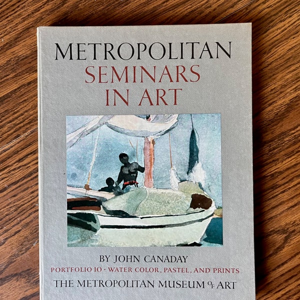 1958 Metropolitan Seminars in Art Portfolio 10 Techniques Water Color Pastel and Prints - John Canaday NYT Art Editor and Critic